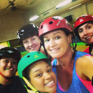 gina as a roller derby athlete