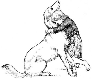 An illustration from More Celtic Fairy Tales by John D. Batten