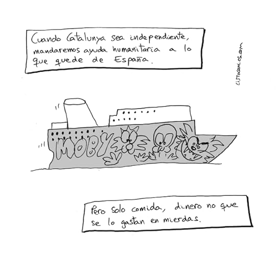 Viñeta de humor gráfico sobre el despilfarro español.
