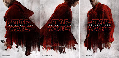 star wars the last jedi movie poster luke, fin, kylo ren