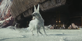 star wars last jedi white fox creature