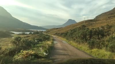 Driving the narrow roads of the Highlands