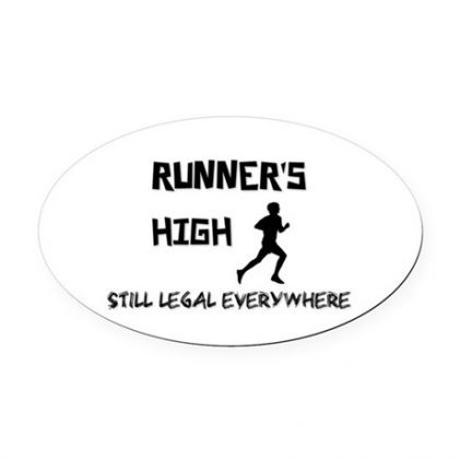 Runner's High Car Magnet, $5