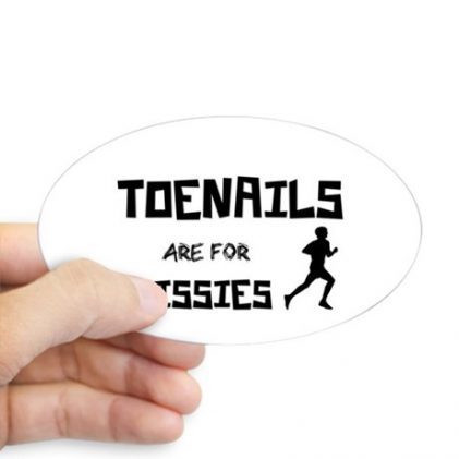 Toe Nails Are For Sissies Car Magnet, $4