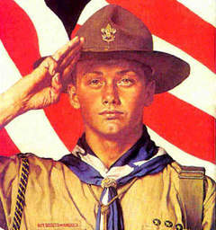Angry Eagle Scout against progressive liberal left agenda