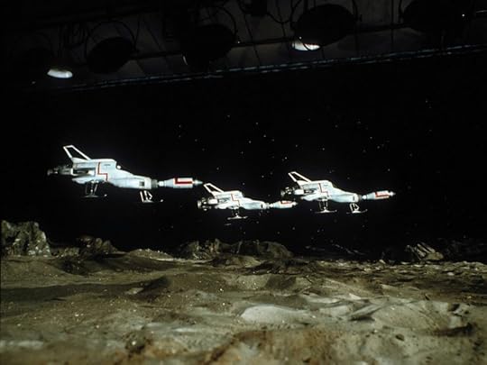 Interceptors from moonbase in TV series UFO (PInterest)