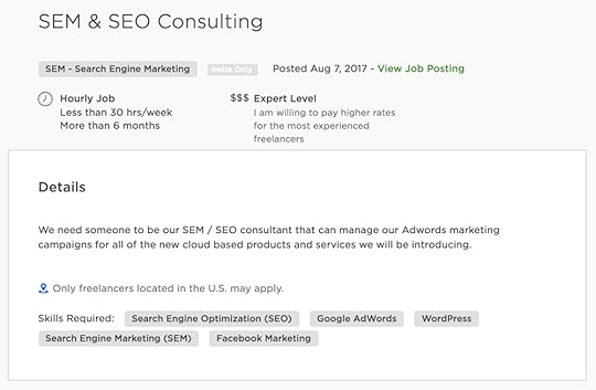 Upwork Proposal Template: Justin Job Description