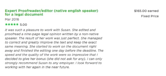 Upwork Proposal Template: Susan Review