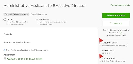 Best Upwork Jobs: Newbie Flag