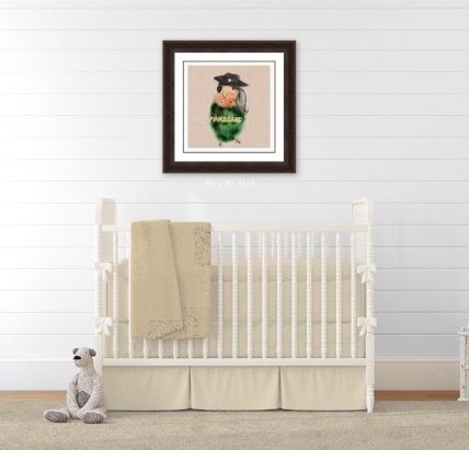 Pirate Budgie Wall Art Pirate Theme Nursery