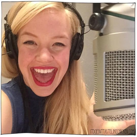 Sam Turnbull on CBC radio celebrating the launch of her cookbook Fuss-Free Vegan! #itdoesnttastelikechicken