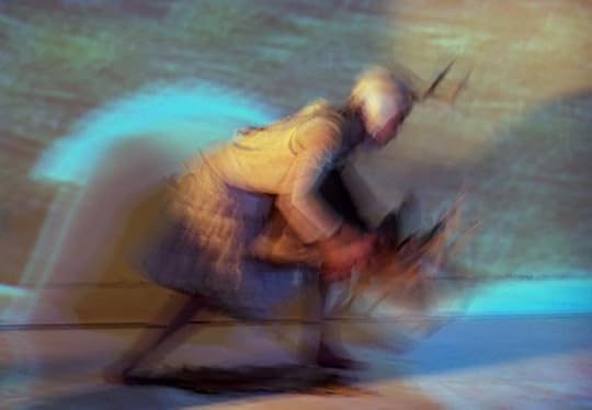 An urban deer dance by artist Carolyn Ryder Cooley