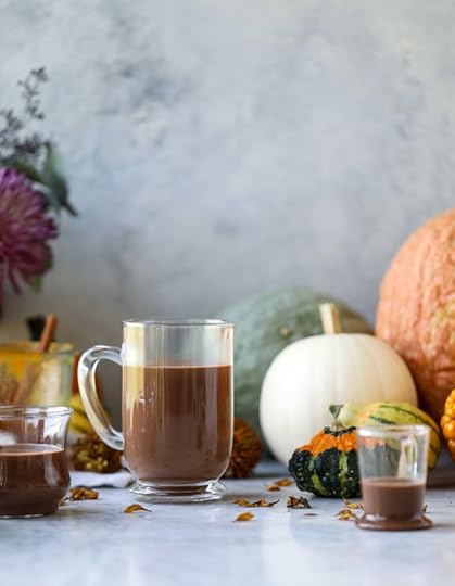 pumpkin coconut hot chocolate I howsweeteats.com #pumpkin #hotchocolate #drinks