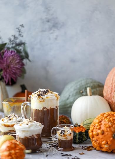 pumpkin coconut hot chocolate I howsweeteats.com #pumpkin #hotchocolate #drinks