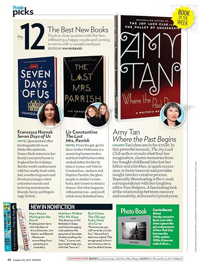 People Magazine chooses The Last Mrs. Parrish as a People Picks Best New Books!