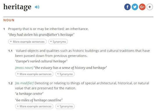 Definition of heritage