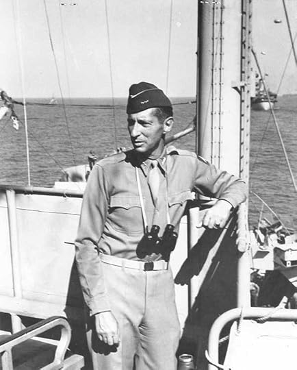 Lt. Gen. Mark Clark aboard USS Ancon off Salerno, Italy, 12 Sept 1943