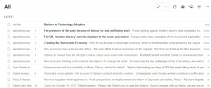 My RSS feed - which titles am I going to click on?
