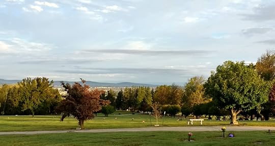 Graveyard, autumn morning