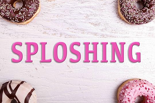 Different type of donuts on white wooden background