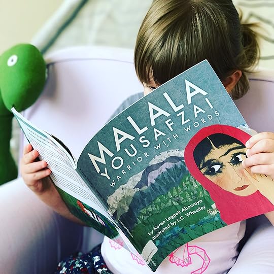 https://thebabybookwormblog.wordpress.com/2017/09/16/malala-yousafzai-warrior-with-words-karen-leggett-abouraya/