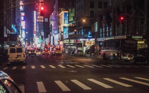 Broadway by night