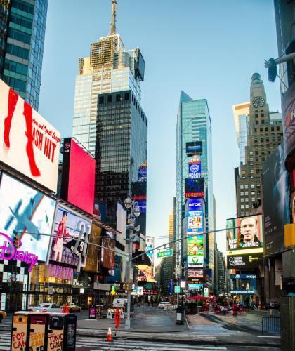 Times square tidig morgon