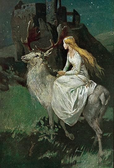 The Maiden Notburga & Her White Stag by Wilhelm Roegge