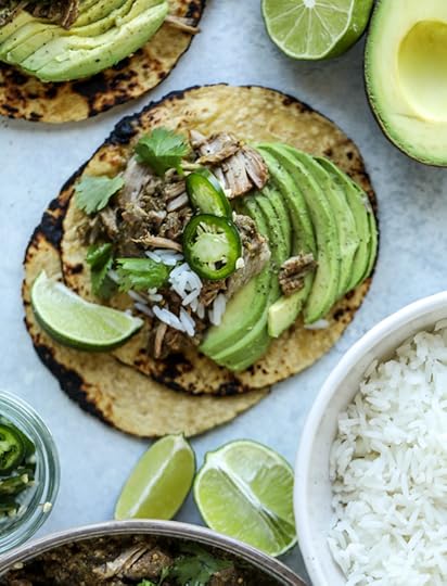 slow cooker pork chili verde I howsweeteats.com