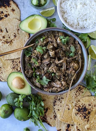 slow cooker pork chili verde I howsweeteats.com