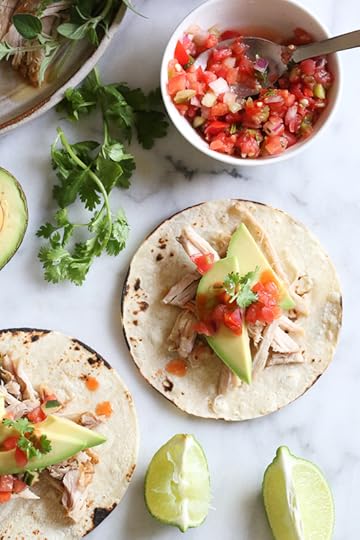 Tender shredded pork, marinated in garlic, cumin, grapefruit and lime and cooked in the pressure cooker is perfect to serve over a bed of rice or with tortillas and salsa and avocados for taco night.