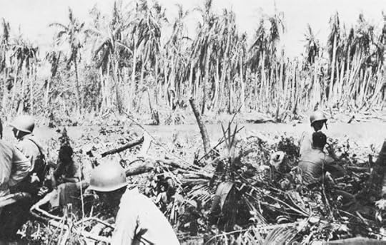 US Marines at the mouth of the Matakikau River, 24 October 1942 (US Army Center of Military History)