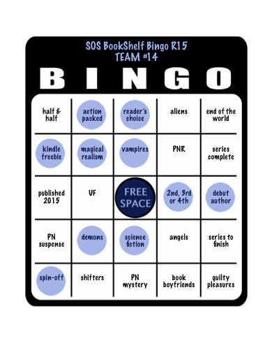 SOS book shelf bingo card
