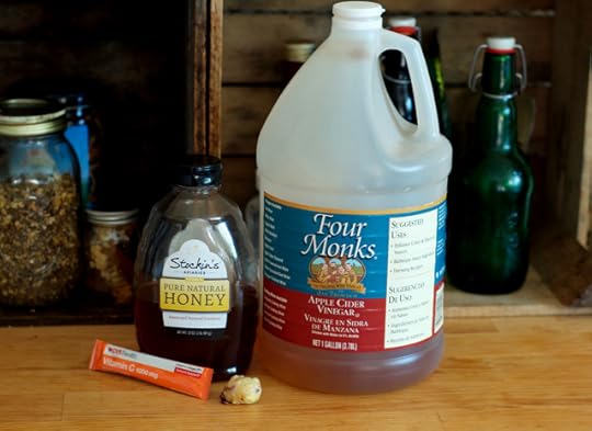 Ingredients for homemade honey candy