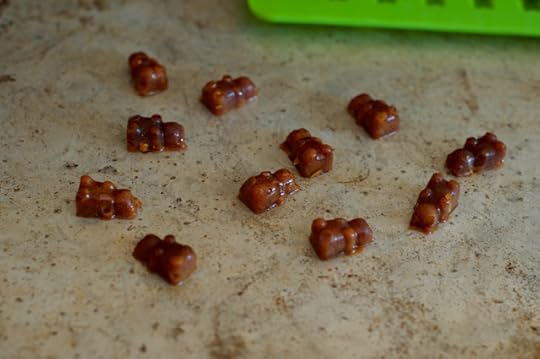 Bear-shaped homemade honey candy