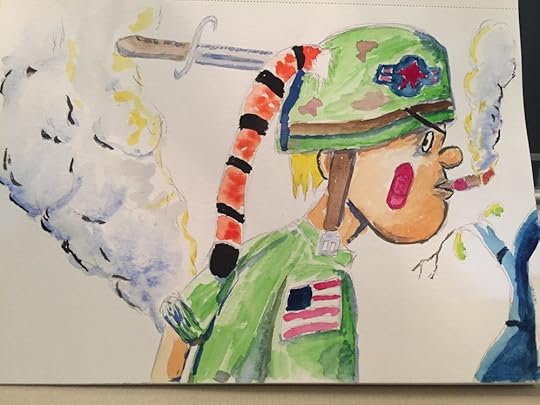 Calvin and Hobbes meets Tank Girl.