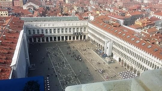 Piazza San Marco from the belltower, with Museo Correr at the far end
