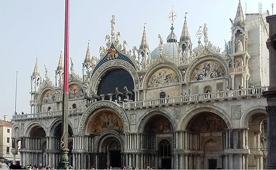 St Mark's Basilica, Piazza San Marco, showing the winged lion, symbol of La Serenissima