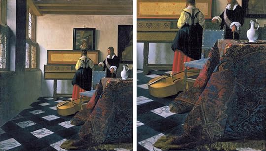 Ян Вермеер, Урок музыки. 1662-1665, холст, масло. 74,6 × 64,1 см, Королевская коллекция в Сент-Джеймском дворце, Лондон