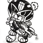 Judge Dredd (Ted) - Inktober 2017Judge Dredd (Ted) - Inktober 2017
