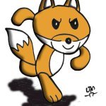 Crazy Fox - Inktober 2017 (Digital Colored)