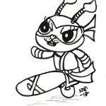 Cuddly Ninja Jess - Inktober 2017