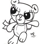 Jett The Teddy Bear - Inktober 2017