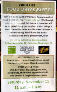 Vroman's Bookstore food drive (Photo: Kwei Quartey)