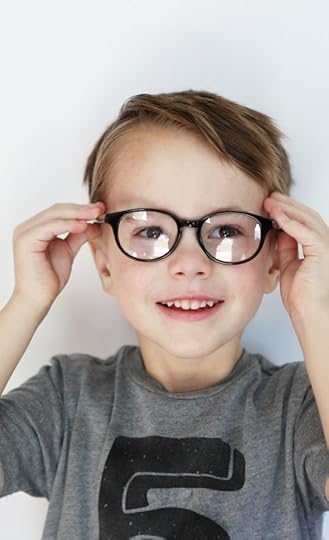 cute boy with glasses