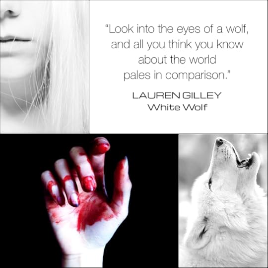 white wolf collage