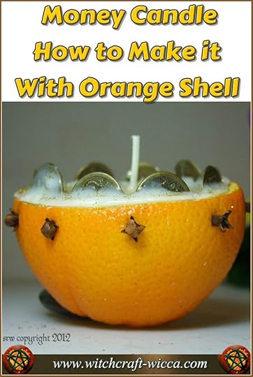 Money Candle - How to Make it With Orange Shell