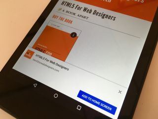 And there���s the ���add to home screen��� prompt for https://html5forwebdesigners.com/