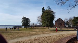 Location of 1607 Jamestown settlement
