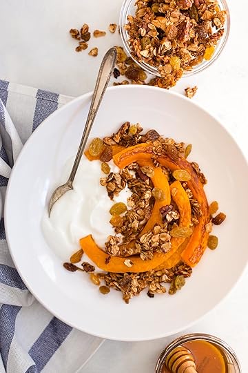 Roasted Butternut Squash with Granola and Greek Yogurt